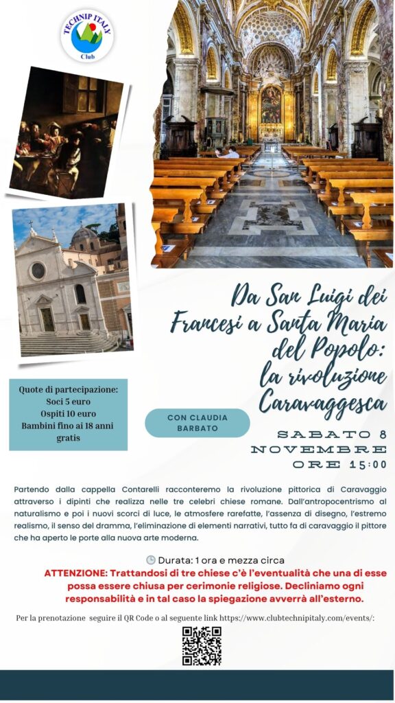 Da San Luigi dei Francesi a Santa Maria del Popolo:  la rivoluzione Caravaggesca