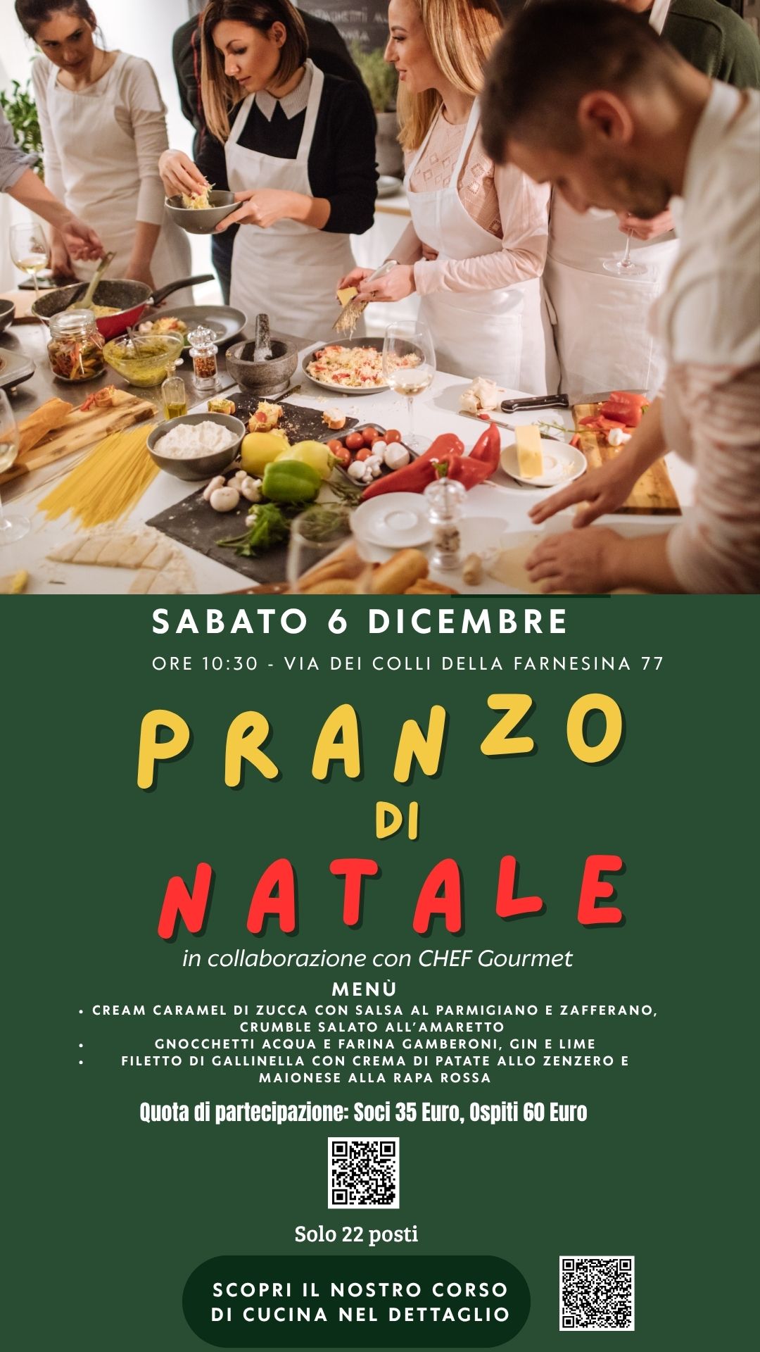 Corso di Cucina - PRANZO di NATALE