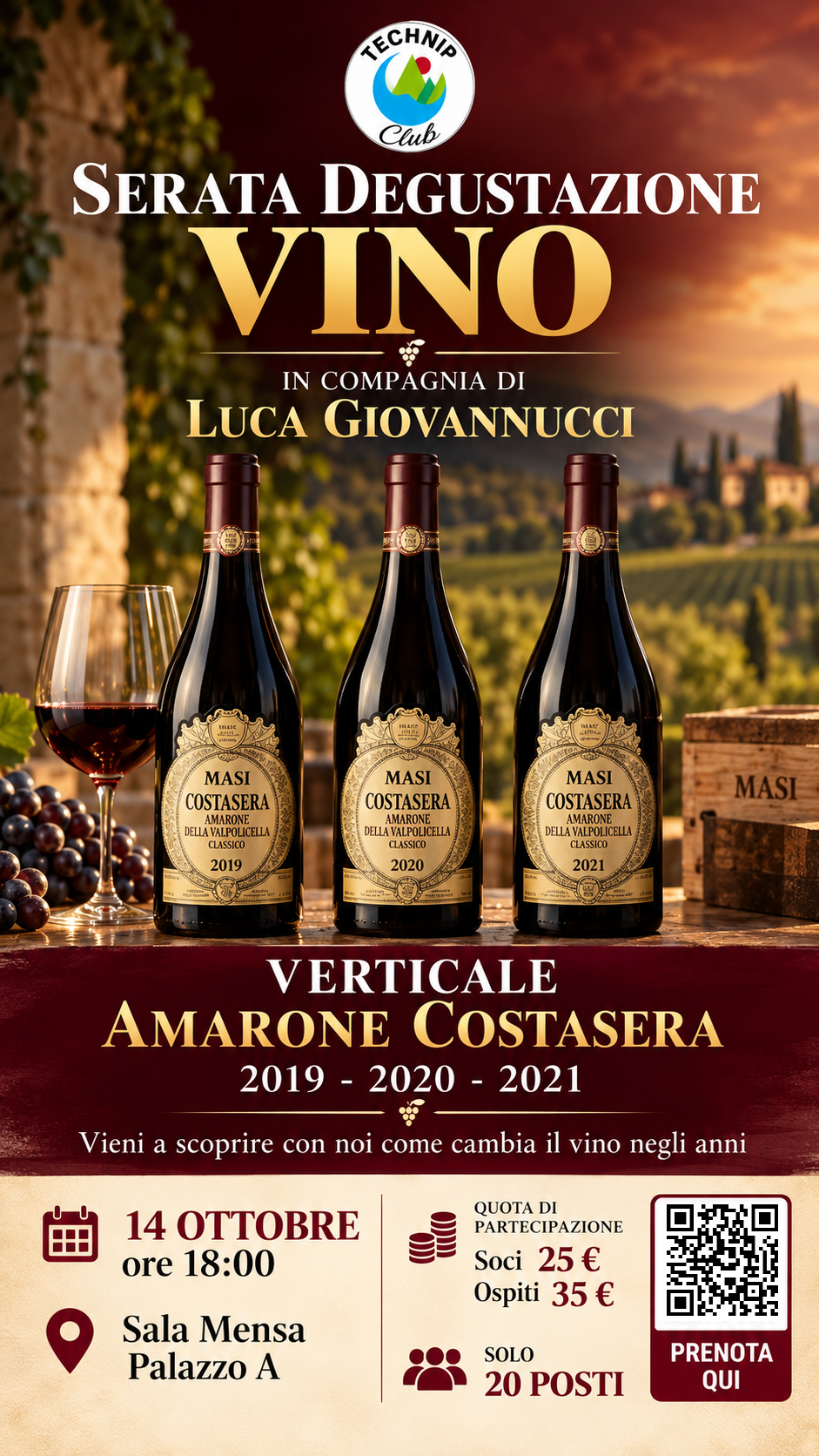 Degustazione Vino - Verticale AMARONE COSTASERA
