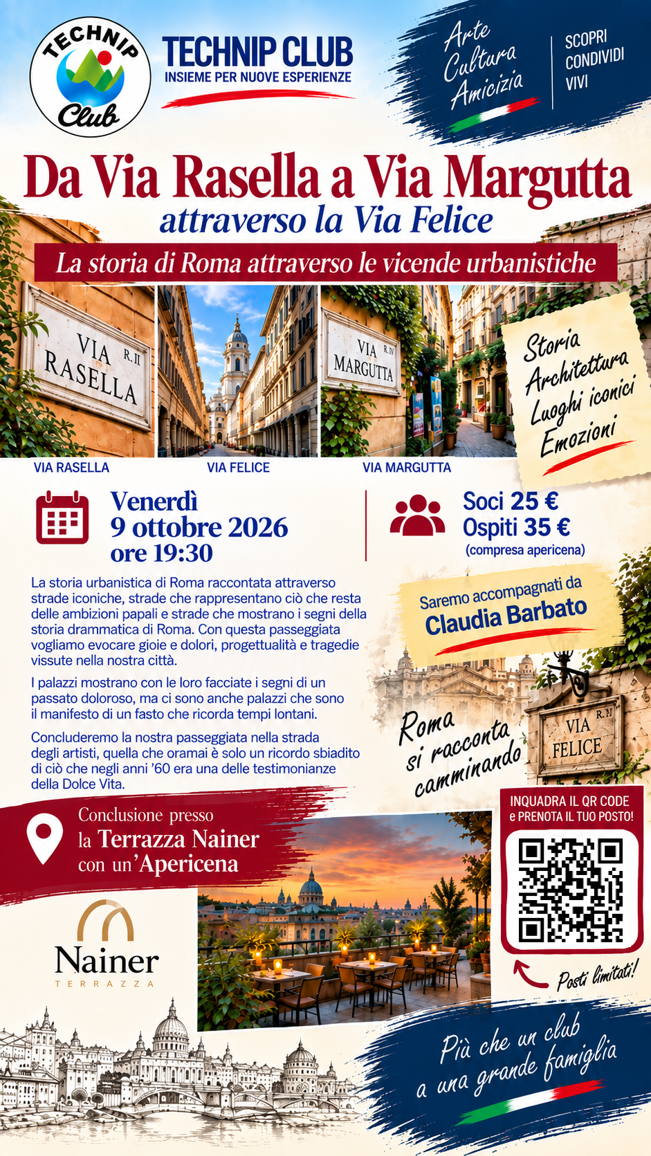 Da Via Rasella a via Margutta attraverso la via felice: la storia di Roma attraverso le vicende urbanistiche
